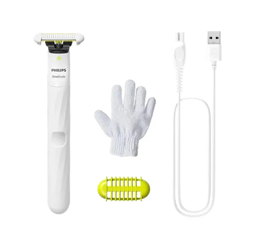 Philips QP1924/14 Oneblade Intimate, Para Las Zonas Íntimas, Incluye Cuchilla Skinprotect, 1 Peine Recortador, Recargable, Para Uso En Seco O Con La Piel Húmeda, Resistente Al Agua — imagen 1