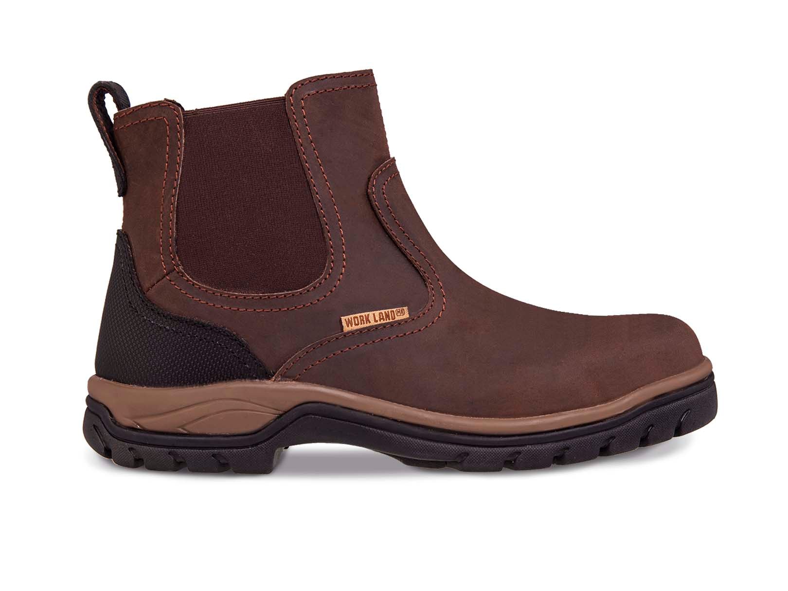 Bota hombre trabajo casual botín vaquera WORKLAND 77436 Café — imagen 7