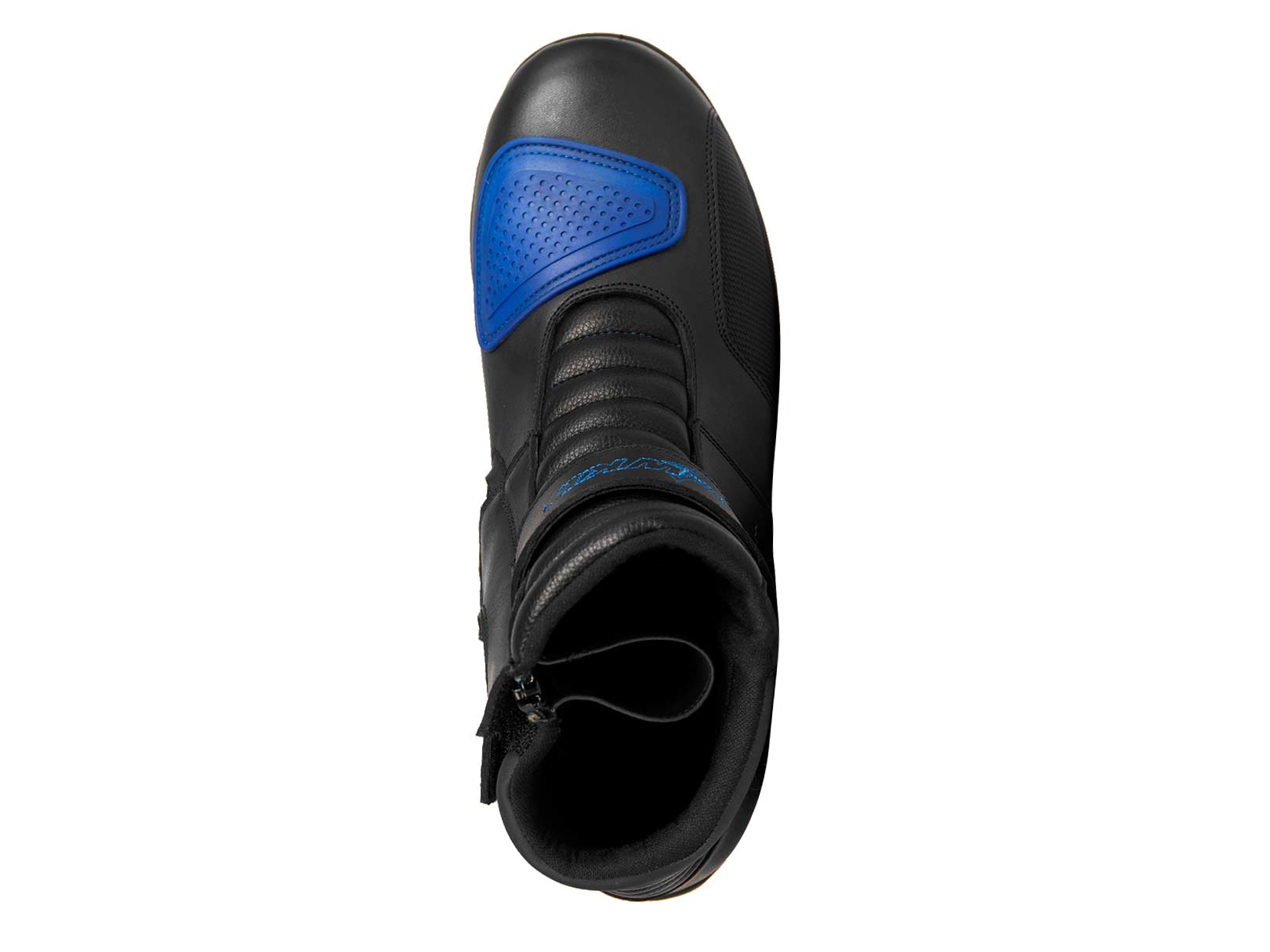 Botas hombre motociclista biker touring WKL 80008 Negro Azul — imagen 14