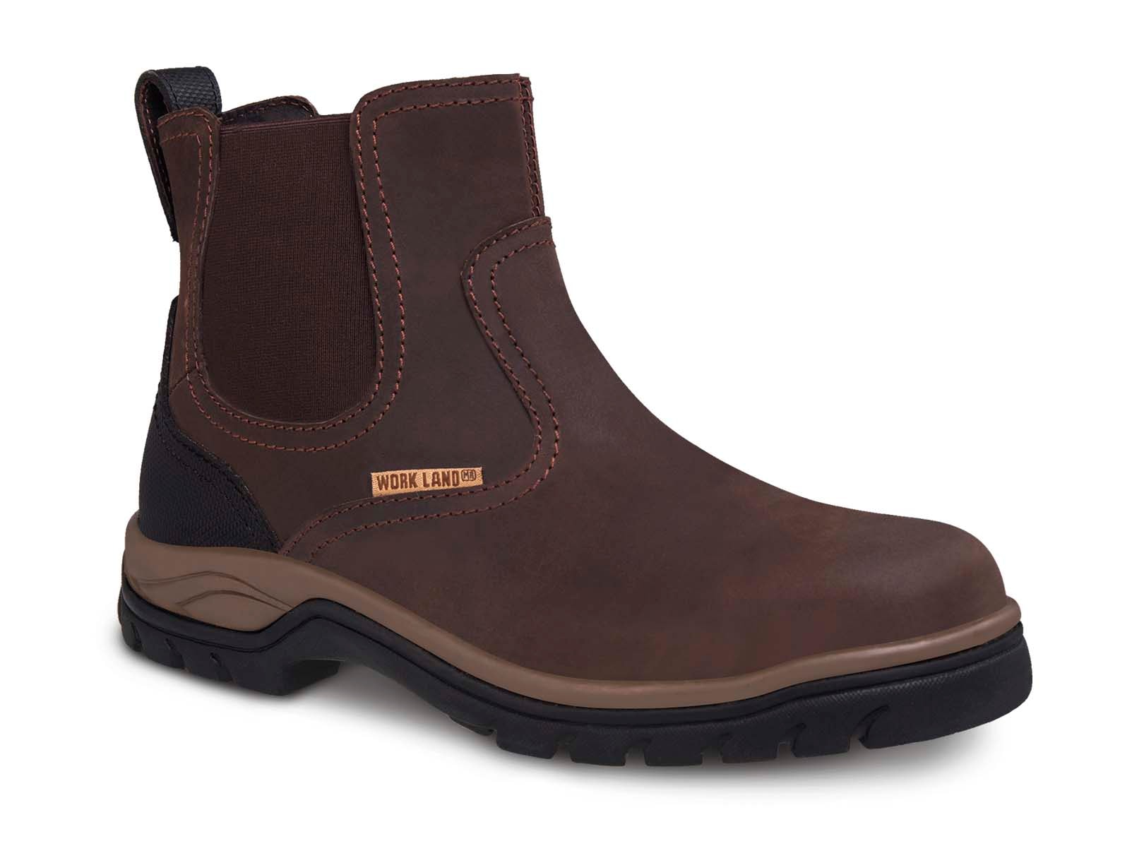 Bota hombre trabajo casual botín vaquera WORKLAND 77436 Café — imagen 6