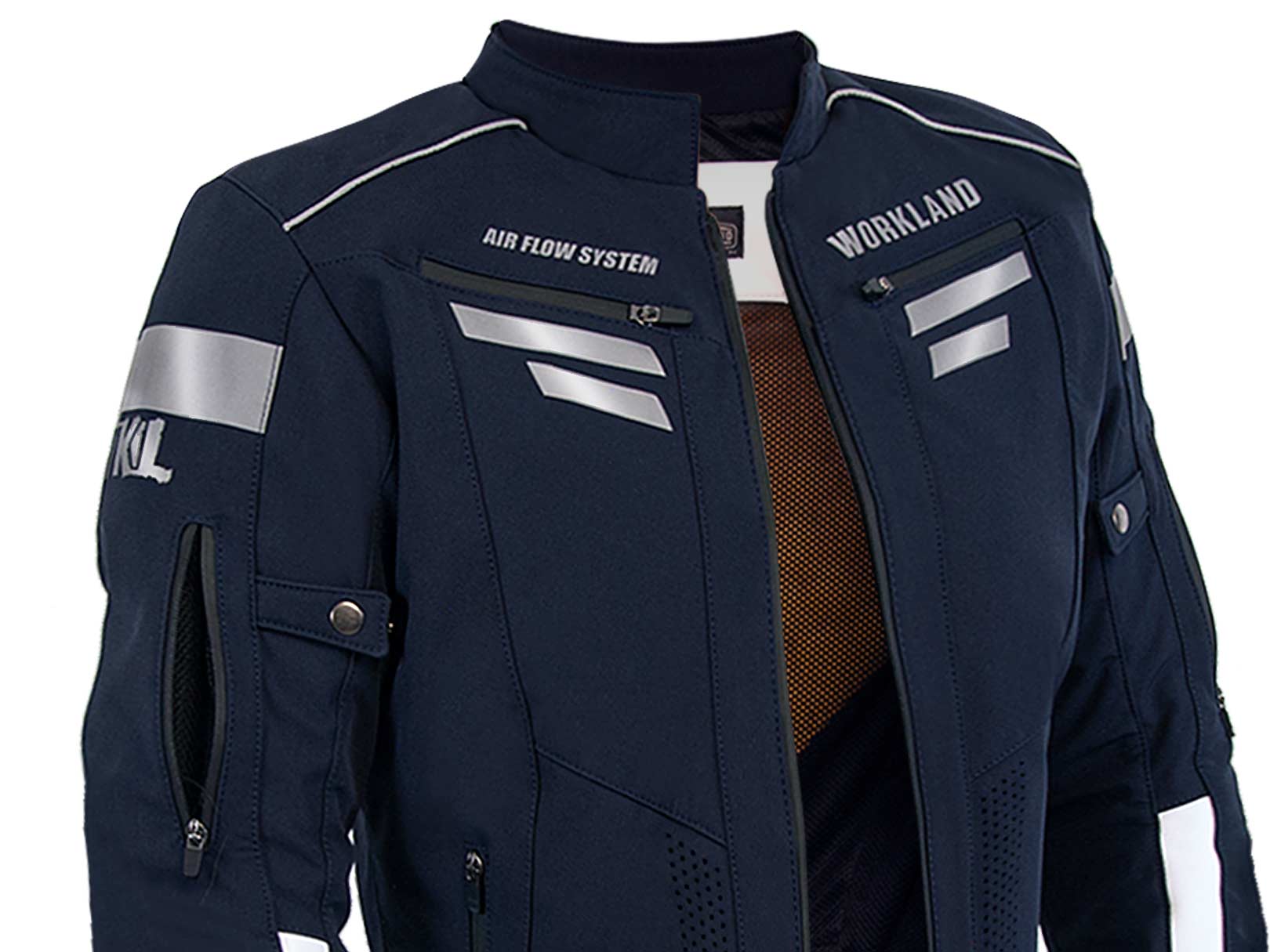 Chamarra motociclista hombre protecciones impermeable WKL Am — imagen 9