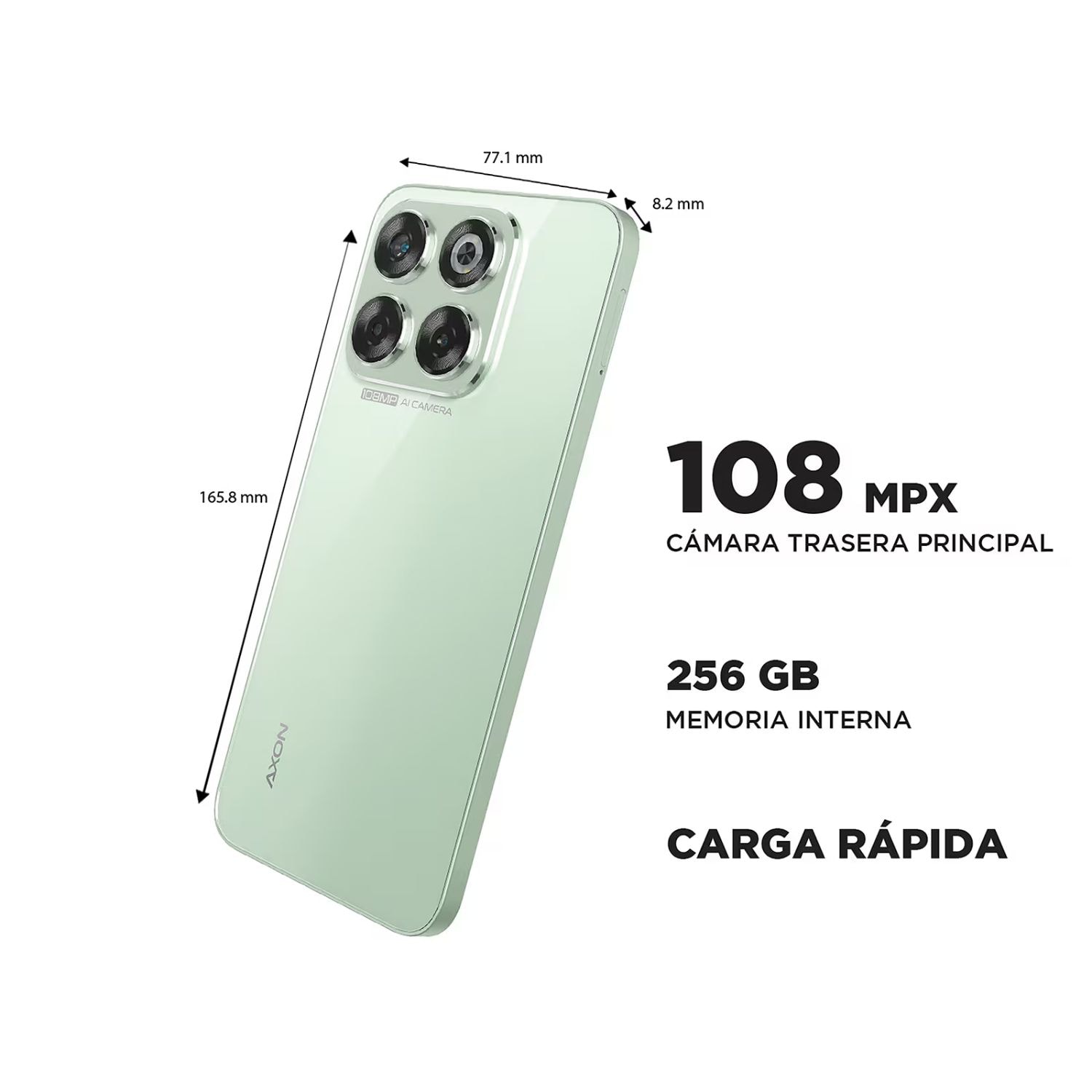 Celular ZTE Axon 70 6+256 + Smartwatch Plateado — imagen 5