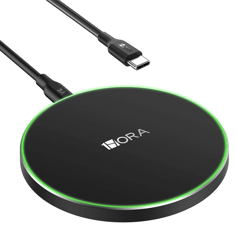 Cargador Inalámbrico 15W 1HORA - Compatible iPhone, Samsung, Xiaomi, AirPods 3rd