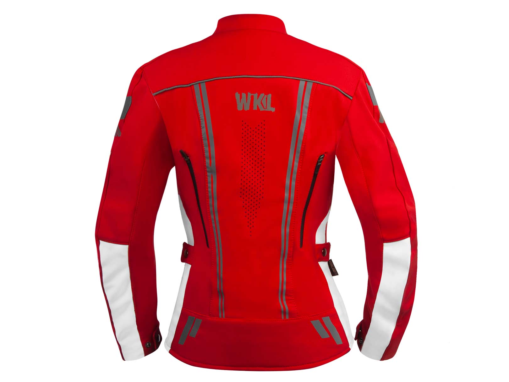 Chamarra moto mujer impermeable protecciones biker WKL 85 RO — imagen 12