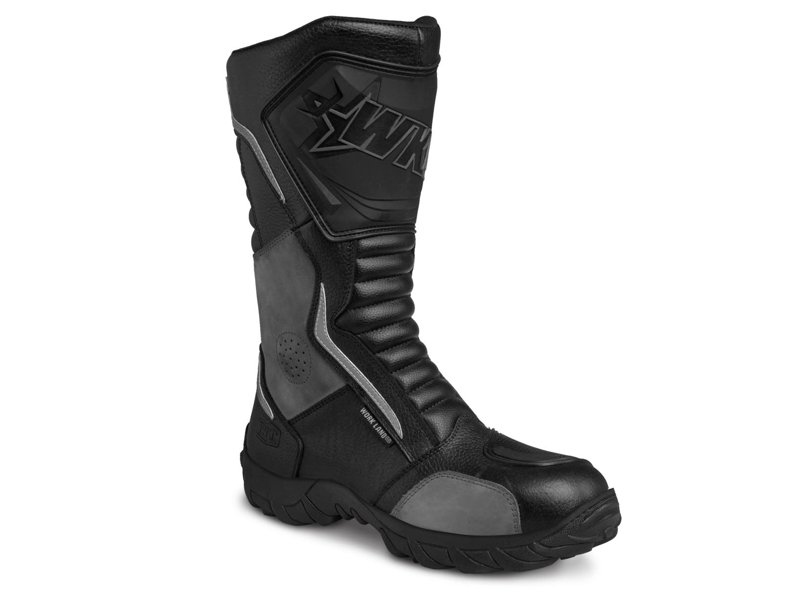Botas Hombre Moto Biker Doble proposito Workland 76227 Gris — imagen 6