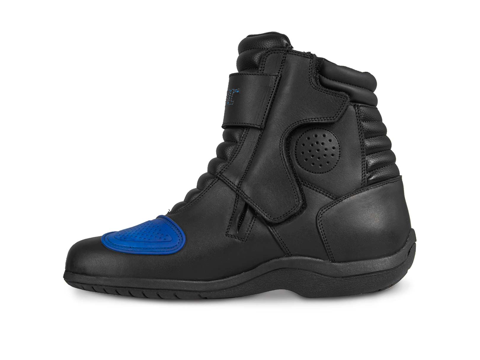 Botas hombre motociclista biker touring WKL 80008 Negro Azul — imagen 13