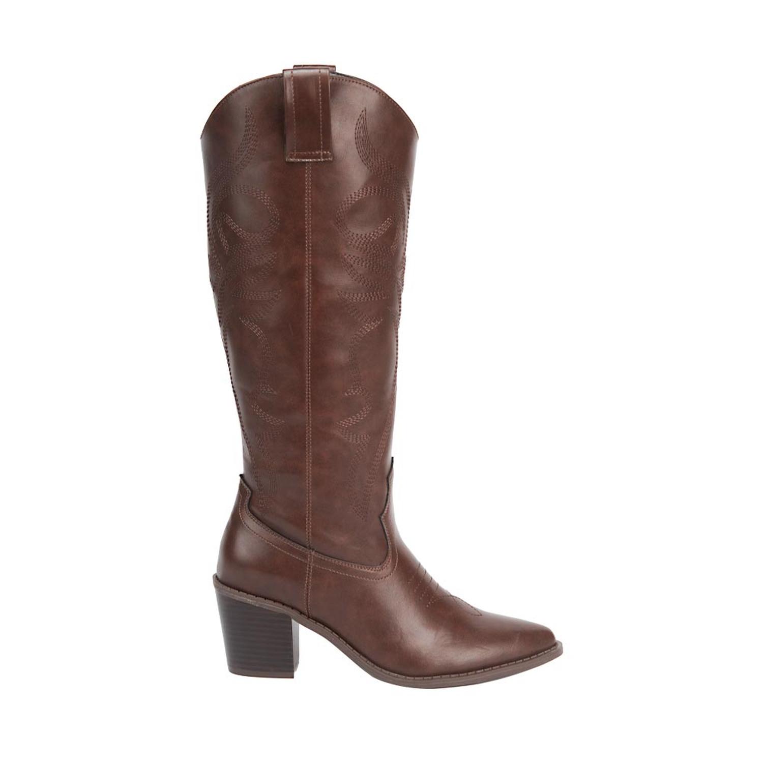 BOTA DAMA TIERRA BENDITA TEXANA BORDADA 7Cm 1224263 — imagen 2