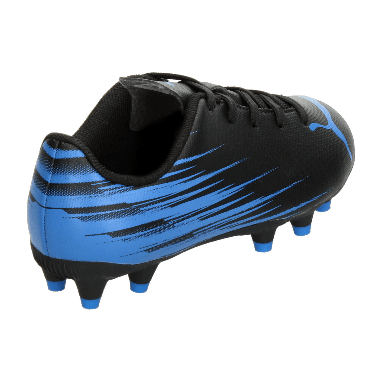 Tenis Puma Attacanto II Niño Negro Azul Futbol Infantil T17-22 — imagen 4