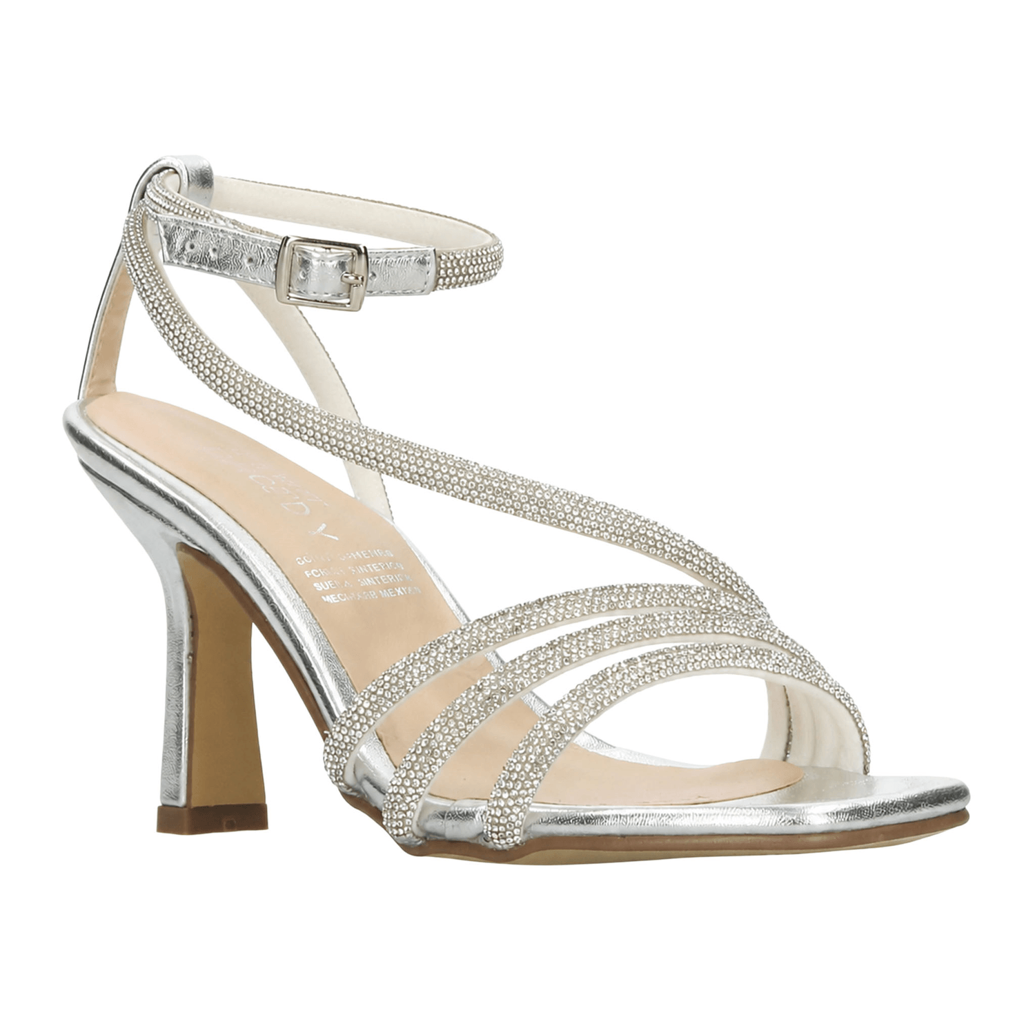 Tacones Rivedy Dama Fiesta Noche Plateado Mujer — imagen 2