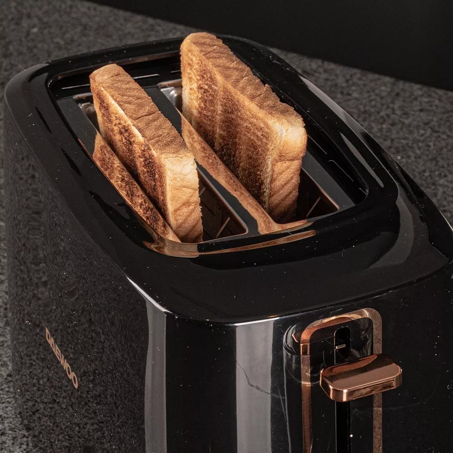 Tostador Daewoo 700W 2 Rebanadas Compacto Práctico — imagen 7