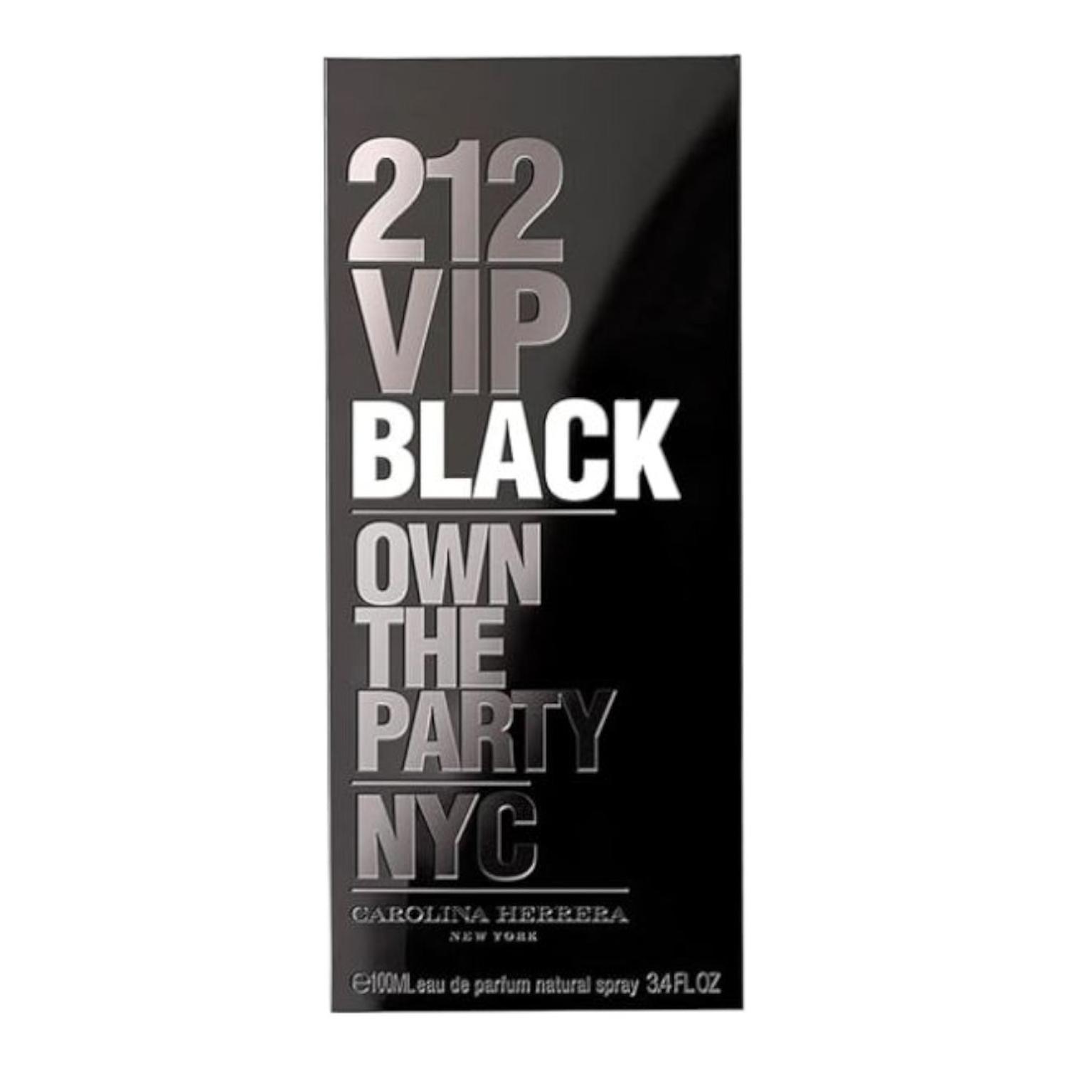 CAROLINA HERRERA 212 VIP BLACK EDT 100 ML — imagen 2