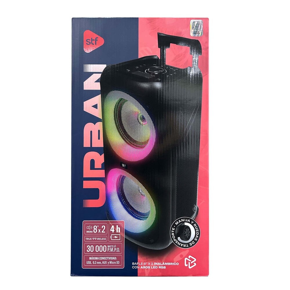 Bafle Bocina Portatil Urban Fest 8x2 STF 60W 4 hrs Uso — imagen 5