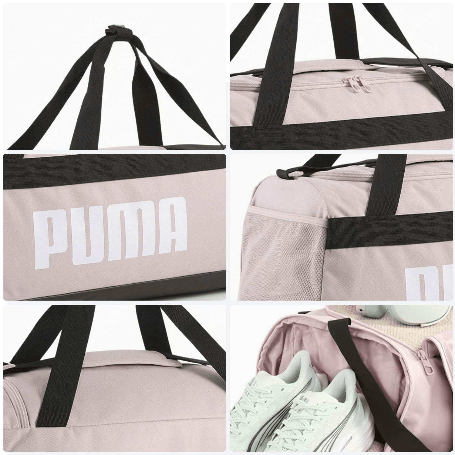 Bolsa Deportiva Puma Challenger Dama Rosa Gym Viaje Mujer 35L — imagen 4