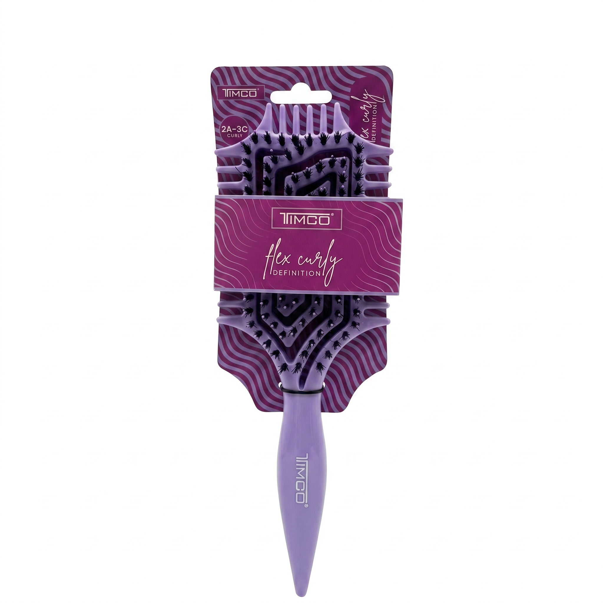Cepillo Para Cabello Rizado TIMCO C6305 Nylon Antiestático, Definidor de Rizos y Secado Rapido — imagen 8