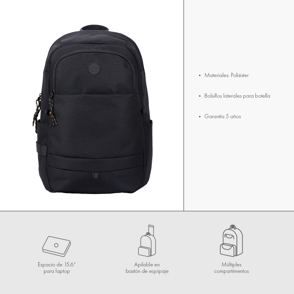 Mochila para laptop CoolCapital Dope 15.6" pulgadas Negro — imagen 9