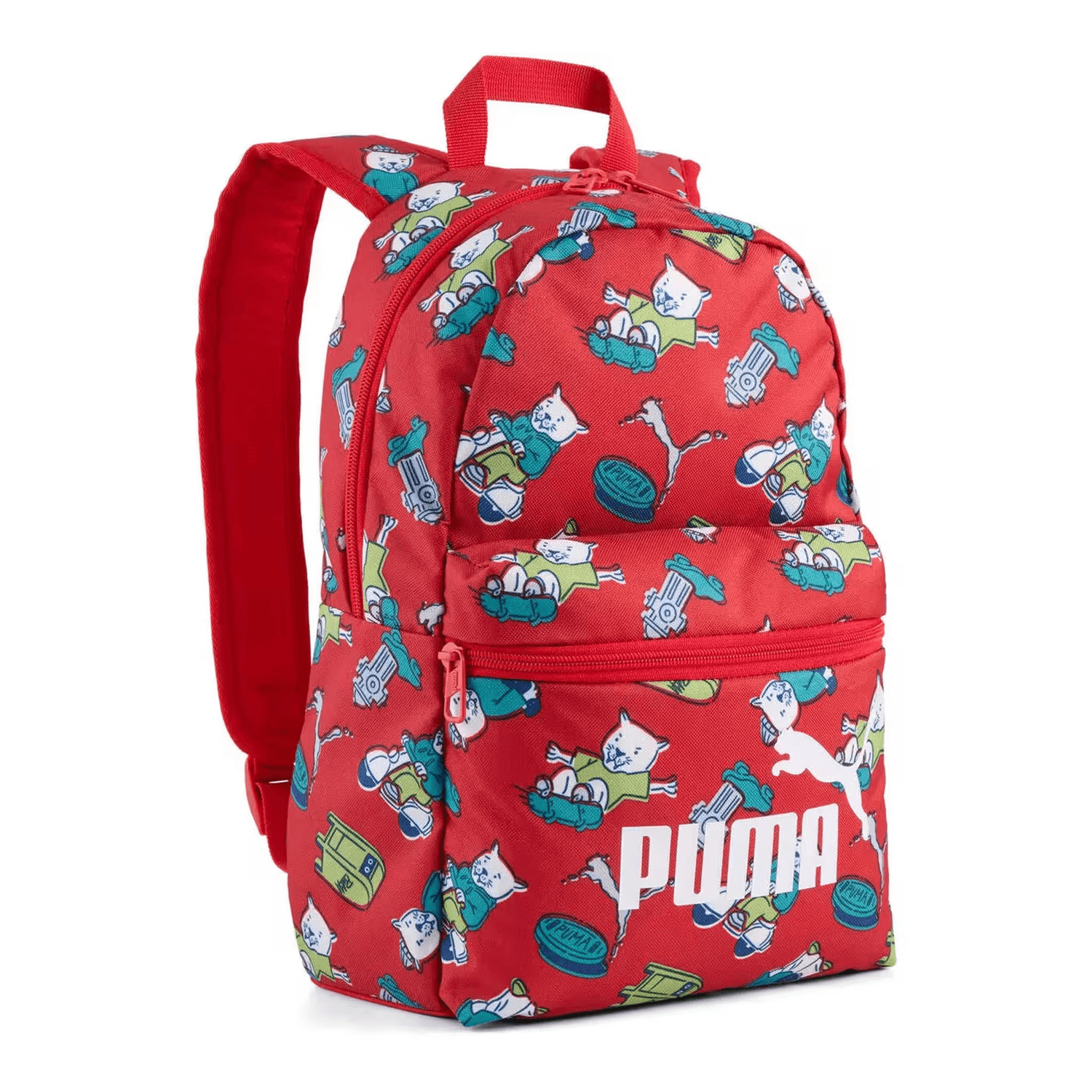 Mochila Puma Phase Niño Escolar Bolsillo lateral Rojo Infantil 11L — imagen 1