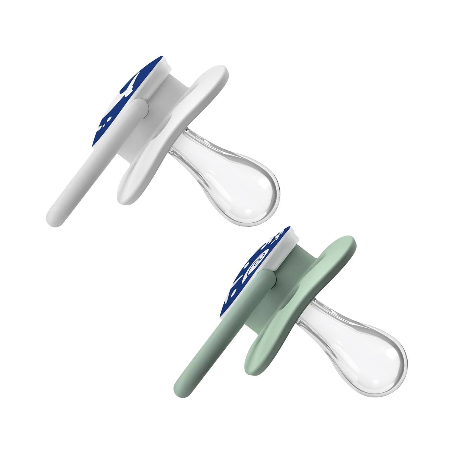 Chupones Dr Brown's Advantage Pack De 2 0-6 Meses Etapa 1 Niño Azul Y Gris — imagen 3