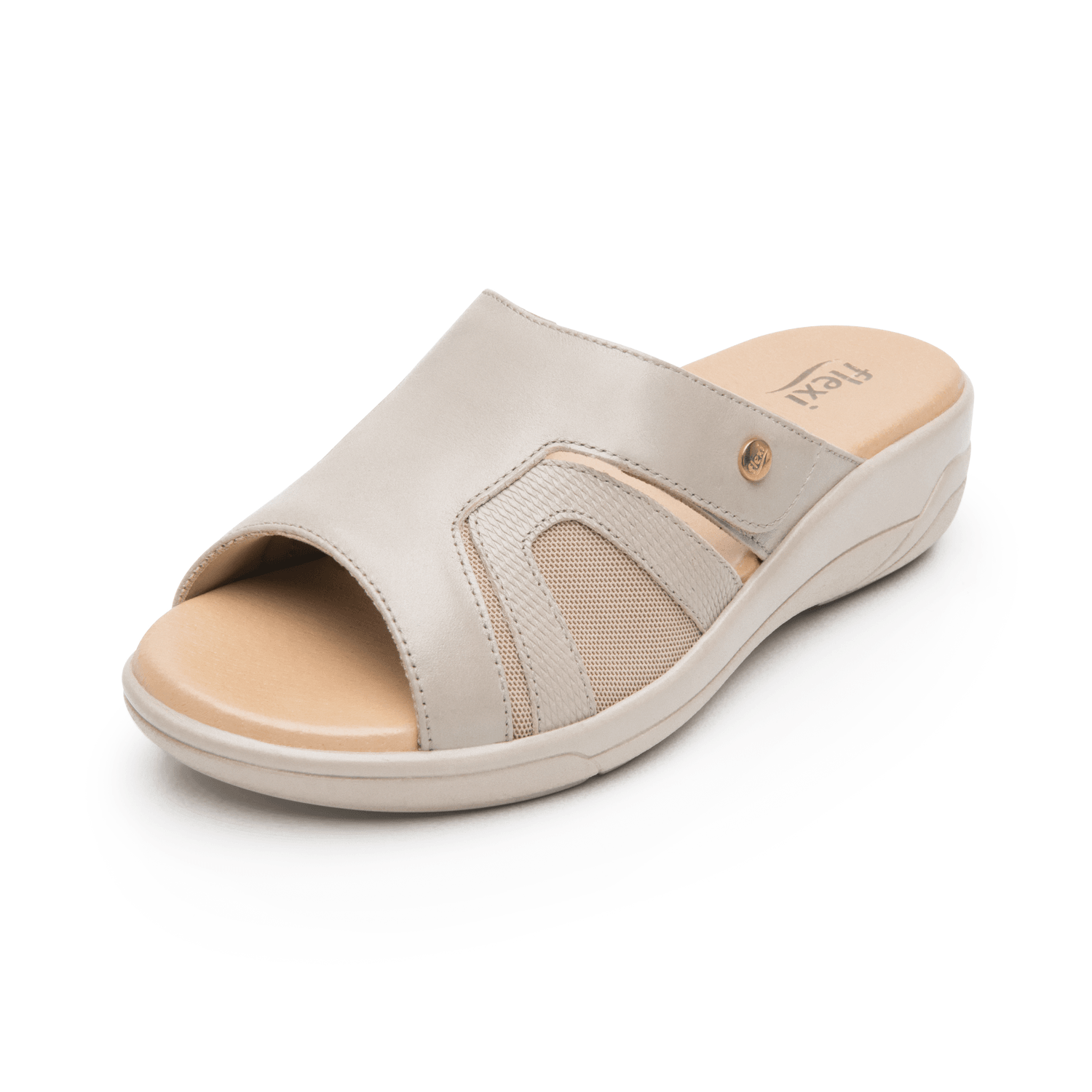 Sandalias Dama Flexi Beige Casual Mujer — imagen 4