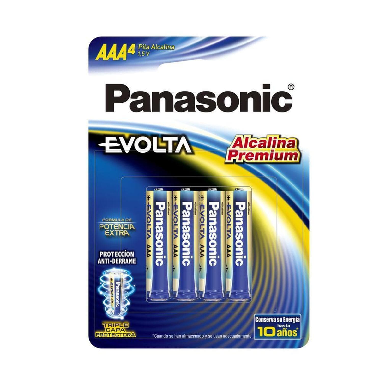 Pila Panasonic Evolta Alcalina Aaa Con 4 Piezas 1.5v Lr03 — image 2