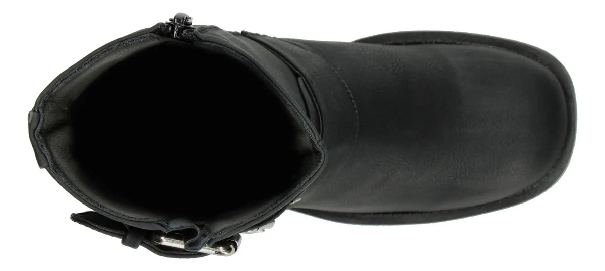 Botines Berlin Dama Doble Hebilla Tacón Negro Mujer — imagen 17