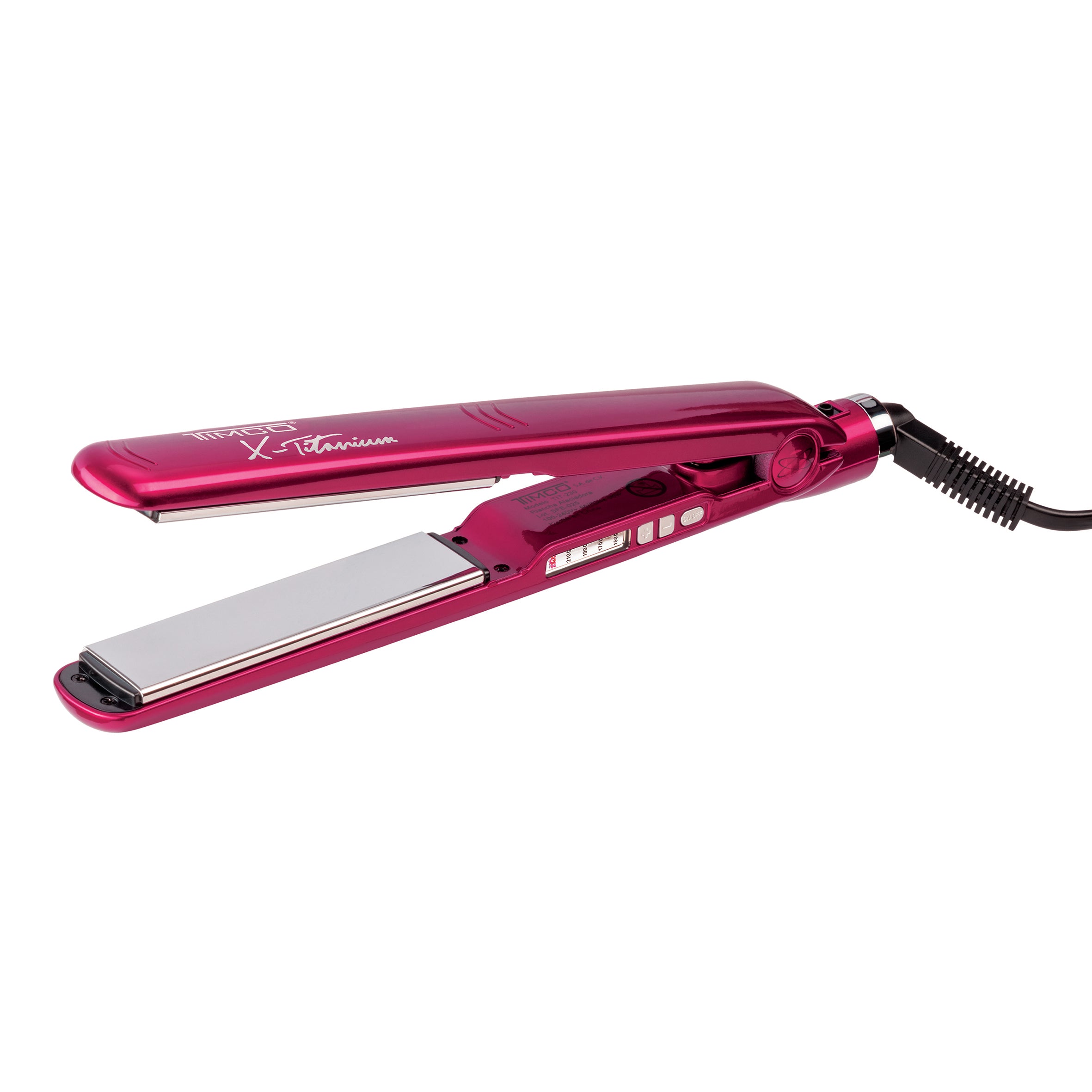 Plancha Alaciadora de Cabello Uso Profesional X-titanium Rosa Timco TIT-230P — imagen 2