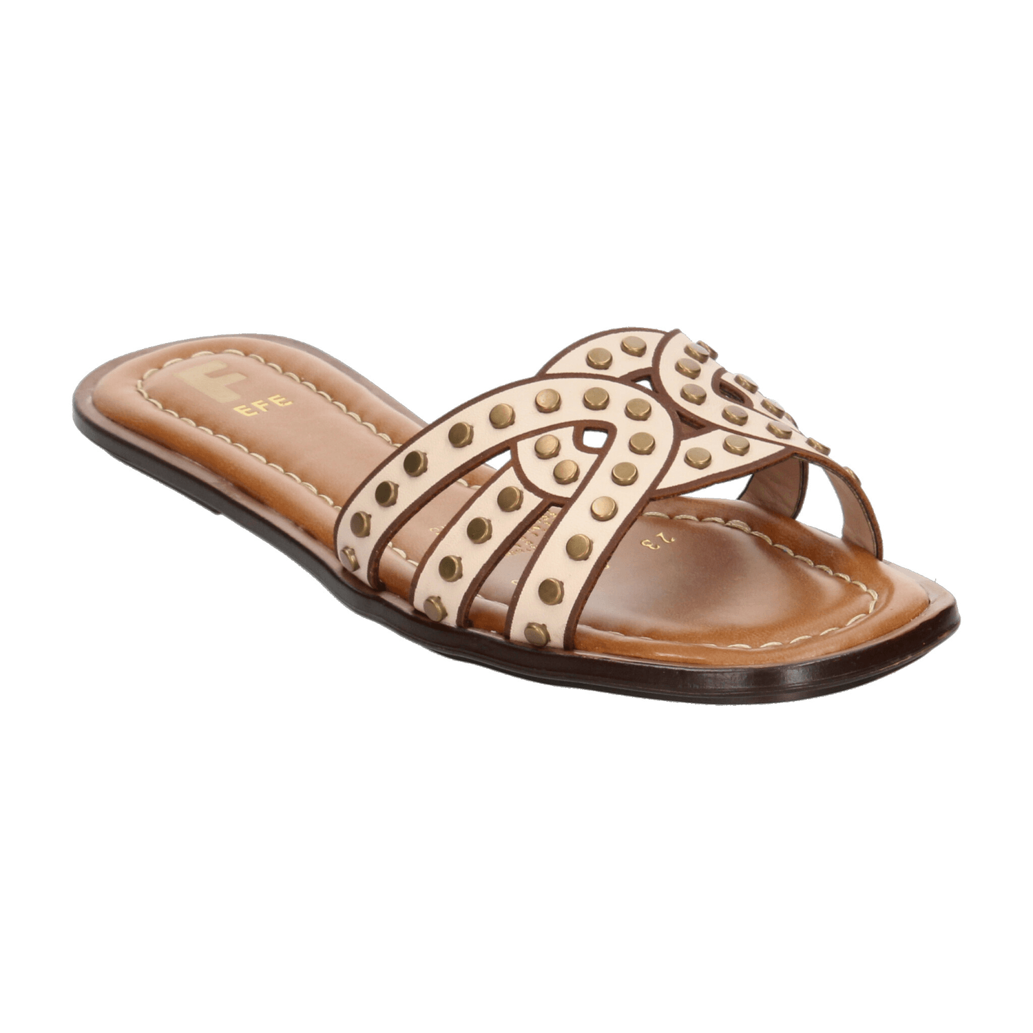 Sandalias Efe Dama De Piso Casual Cremita Mujer — imagen 4