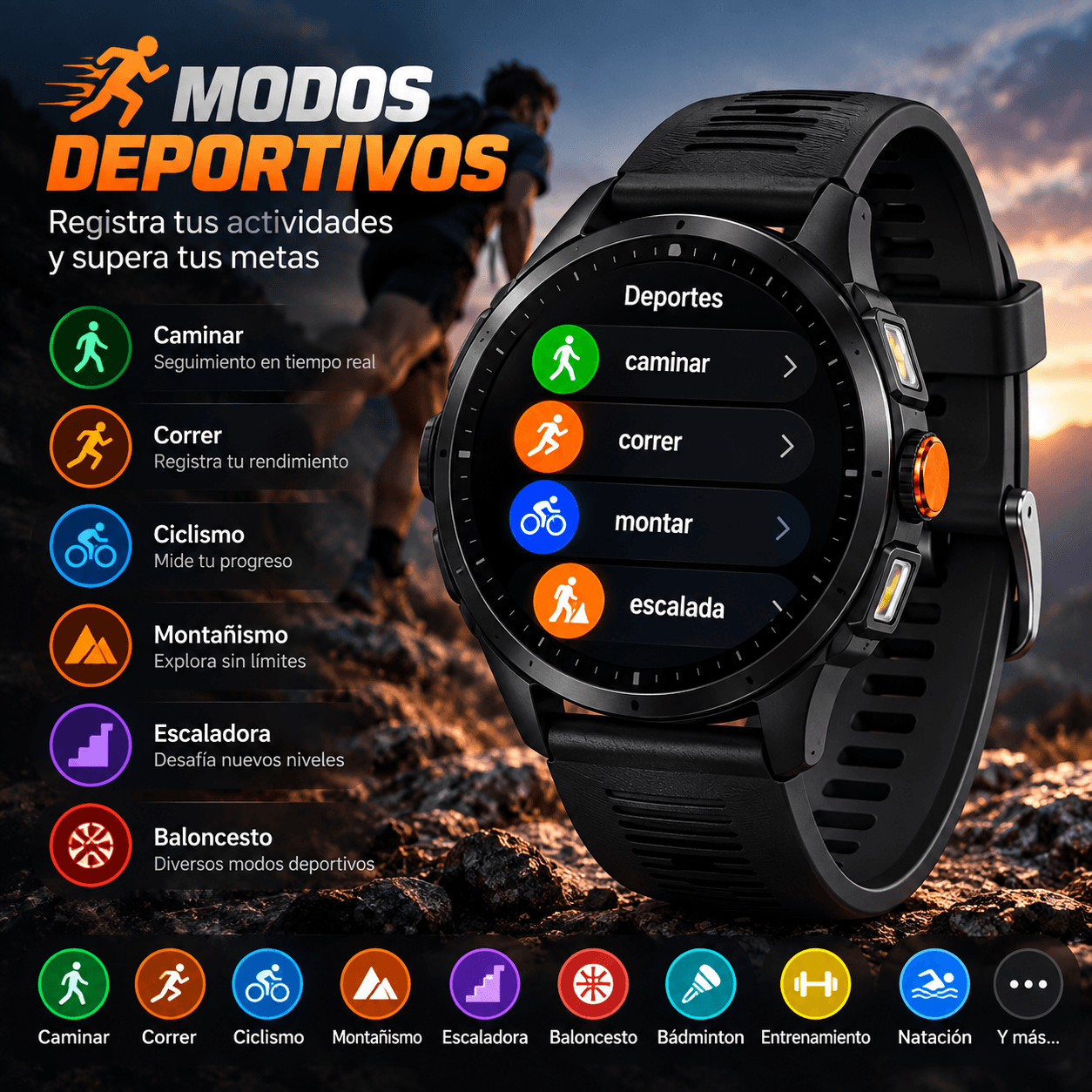 Smartwatch Llamadas Bluetooth y Linterna TECNIQUERO NEXWATCH X5 Smartwatch Llamadas Bluetooth y Linterna — imagen 11