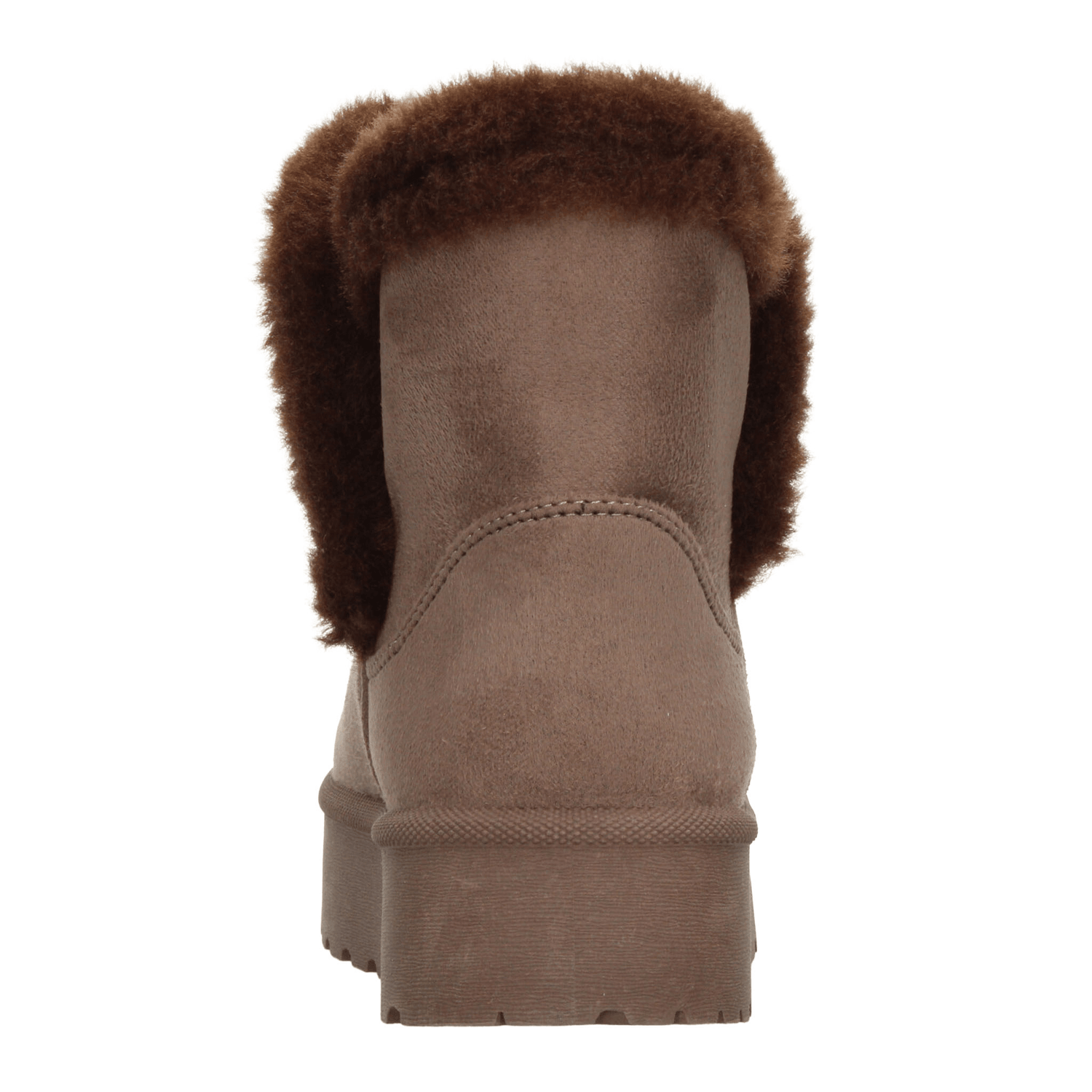 Botín Perugia Dama Invierno Peluche Plataforma Casual Café Mujer — imagen 7