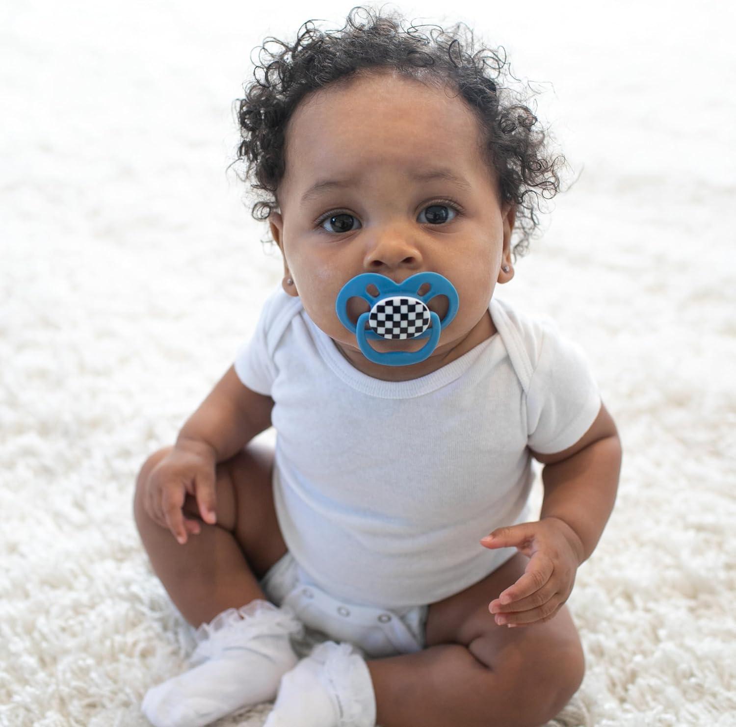 Chupones Dr Browns Advantage 2 Chupones Niño 6-18 Meses Color Azul Y Amarillo Carreras — imagen 5