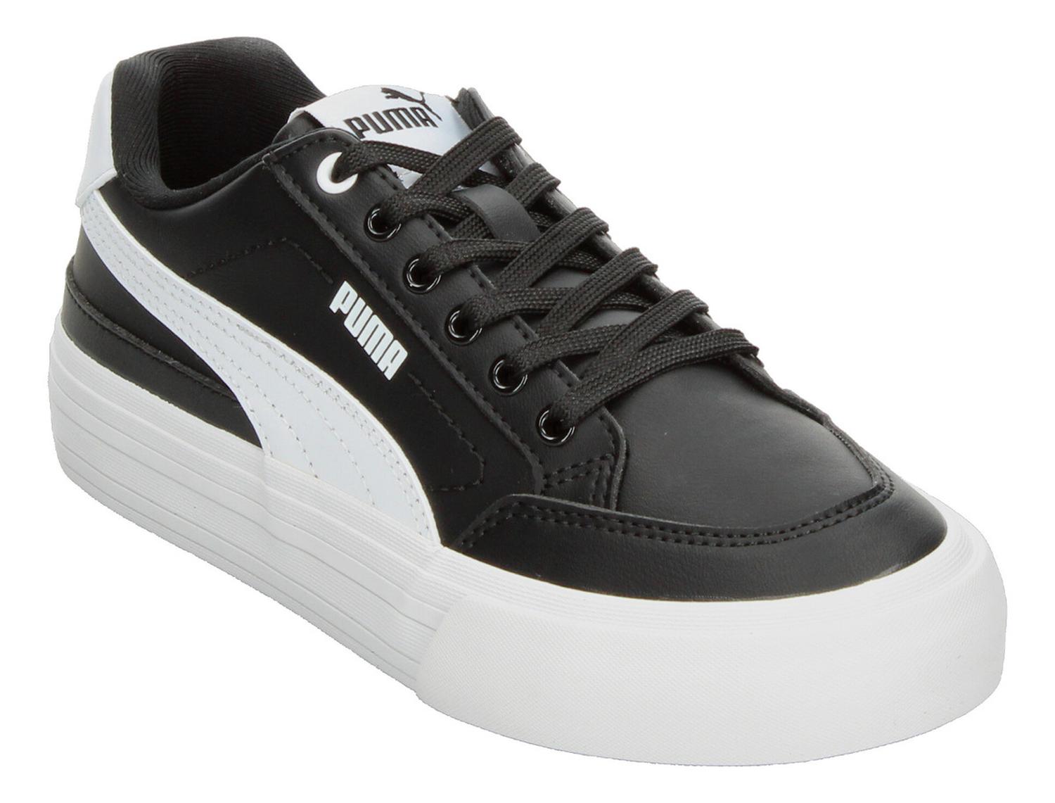 Tenis Dama Puma Court Classic Negro Blanco Casual Mujer — imagen 5