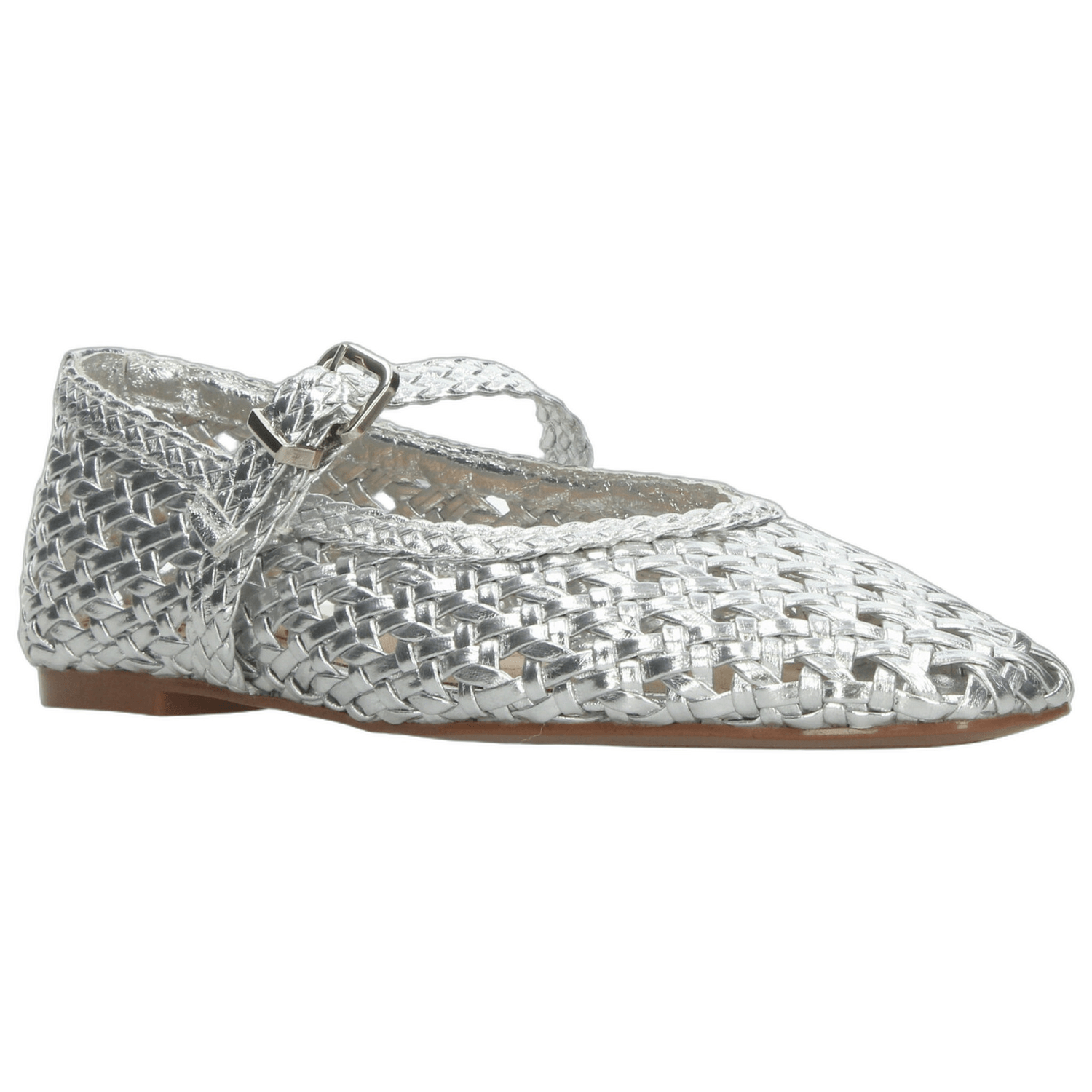 Flats Corina Dama Casual Plateado Mujer — imagen 2
