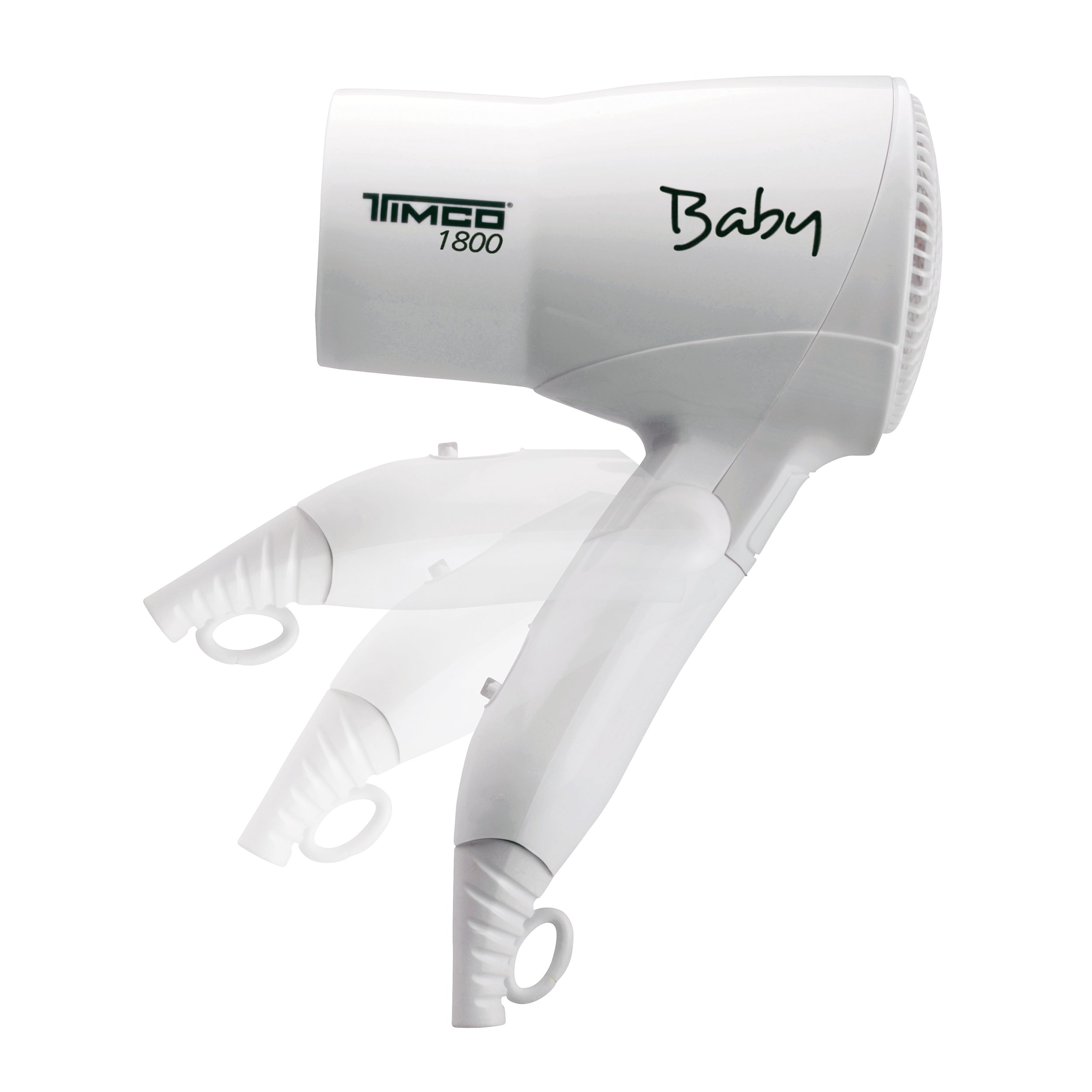Secadora de Cabello Plegable Mini Portatil Ideal para Viaje Timco TRA-1800 — imagen 2