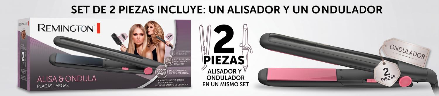 Plancha Alisadora Remington S1A100 Alisa y Ondula 2 Pzas — imagen 4