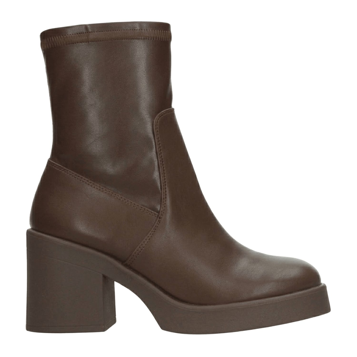 Bota EFE Dama Casual Tacón Cierre Café Mujer — imagen 1