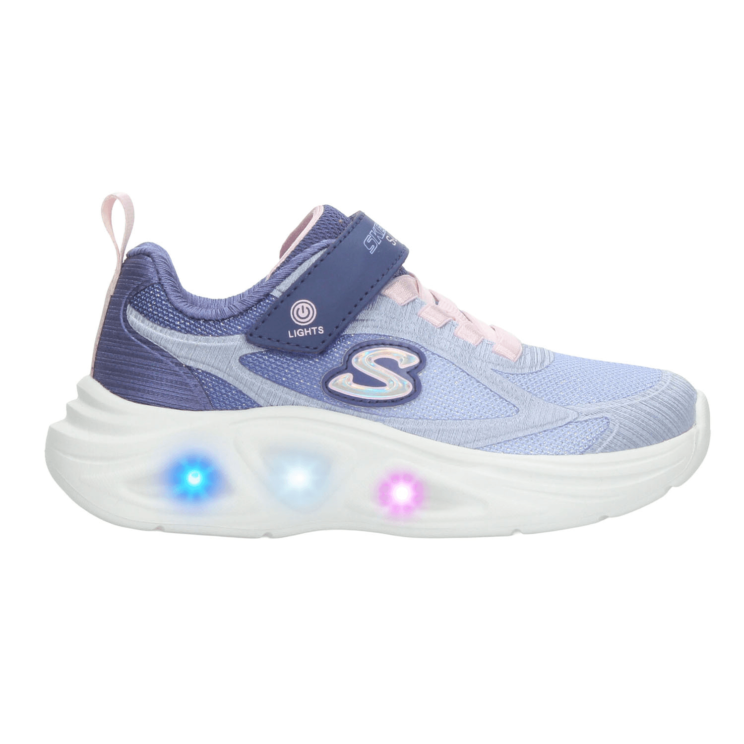 Tenis Skechers Sola Glow 2.0 Niña Casual Led Lavanda Infantil T17-22 — imagen 1