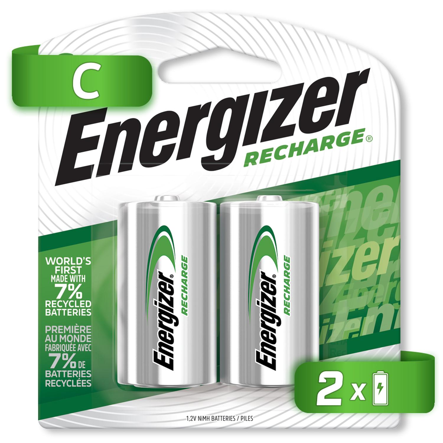 Pila Energizer Recargable C Con 2 Piezas 2500mah Nimhhr14 — imagen 1