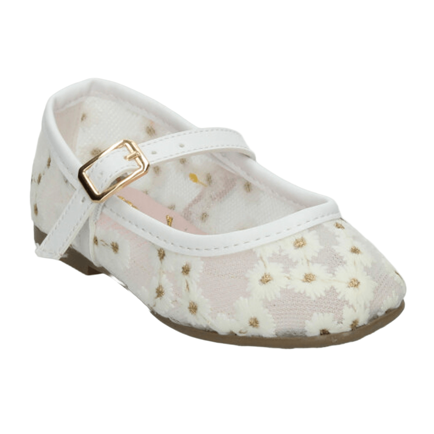 Flat Vavito Mary Jane Niña Casual Blanco Infantil T18-22 — imagen 4