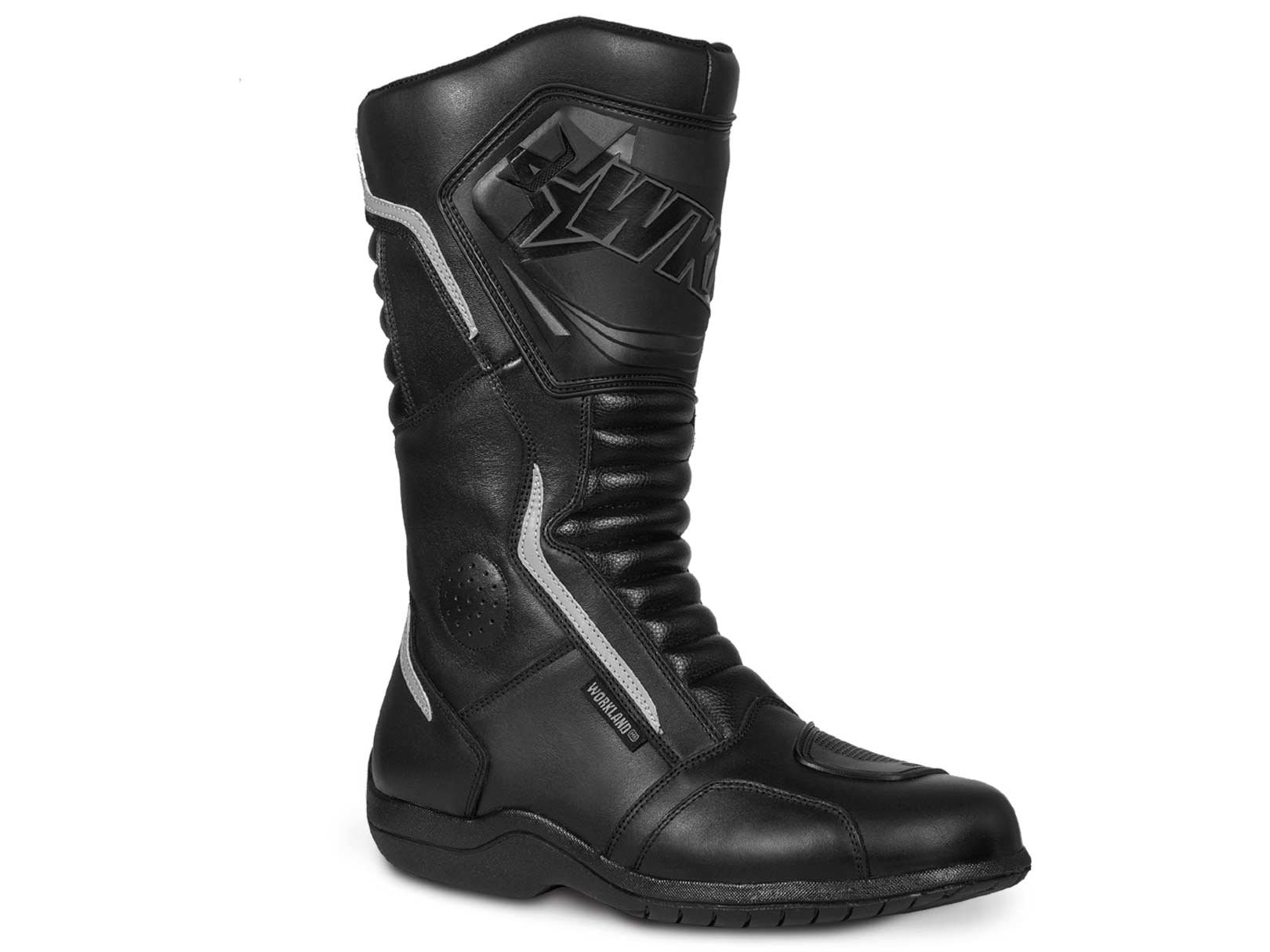 Botas hombre motociclista biker touring WKL 80020 Negro — imagen 10