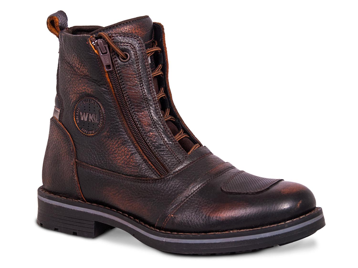Bota Hombre Moto Biker Casual Workland 89501 Miel Brush — imagen 1