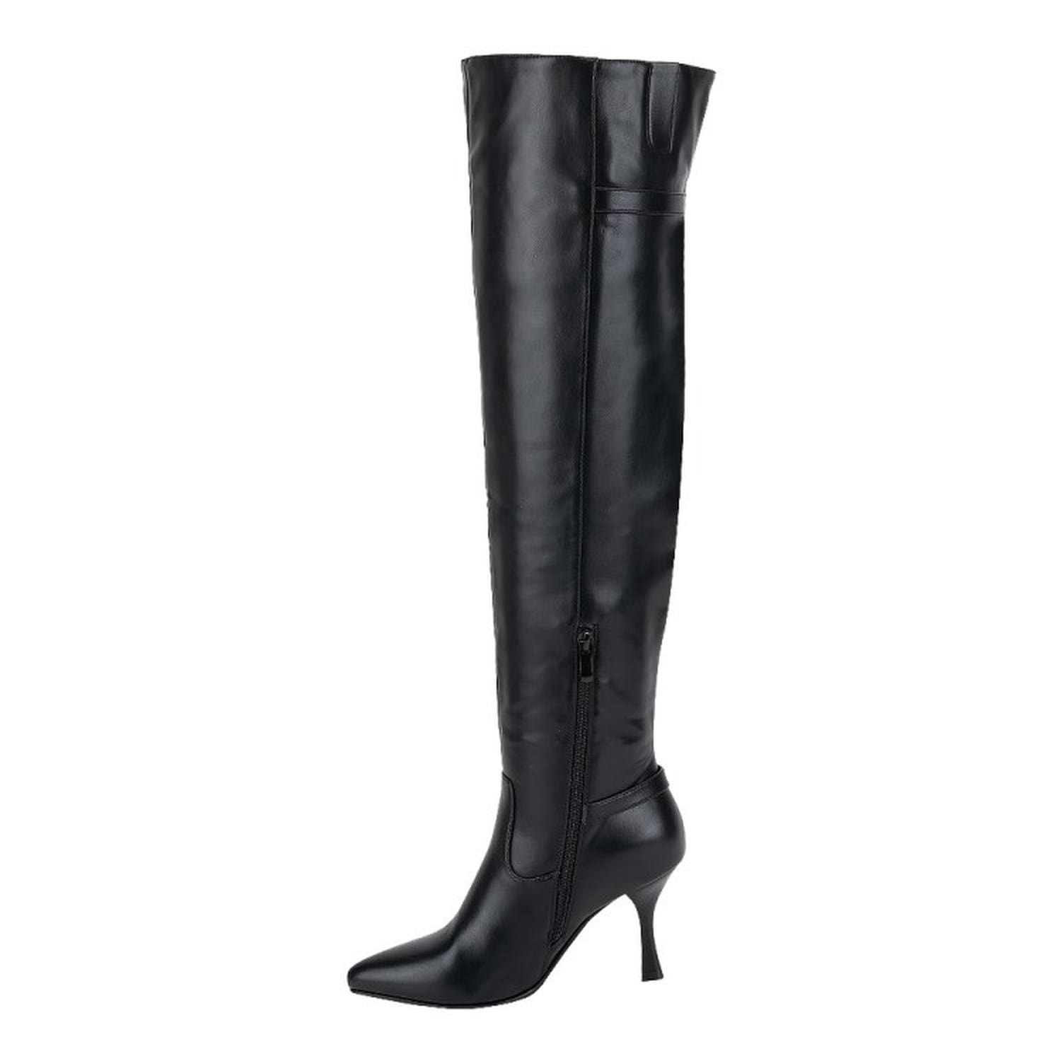 BOTA DAMA YAELI FASHION VESTIR HEBILLA TUBO ALTO 8Cm 1313097 — imagen 2