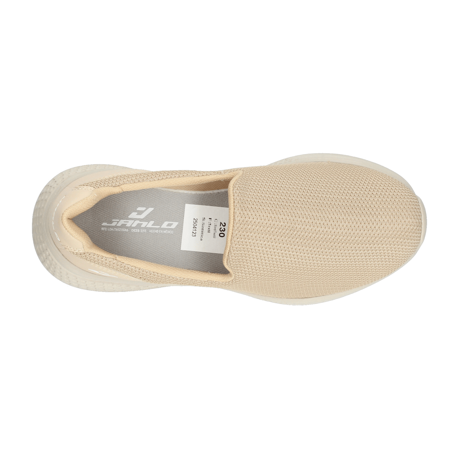 Tenis Dama Janlo Beige Casual Mujer — imagen 9