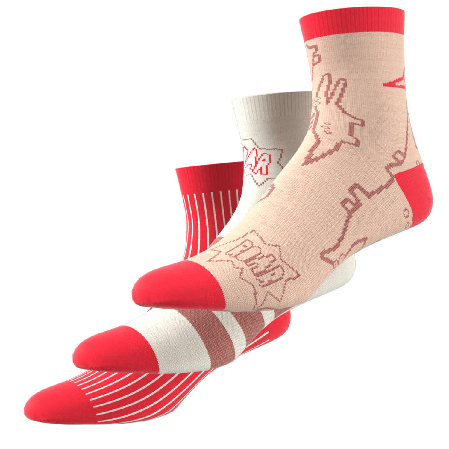 Calcetines Niño Adidas Adiraptor Kids Multicolor 3 Pares Infantil — imagen 11