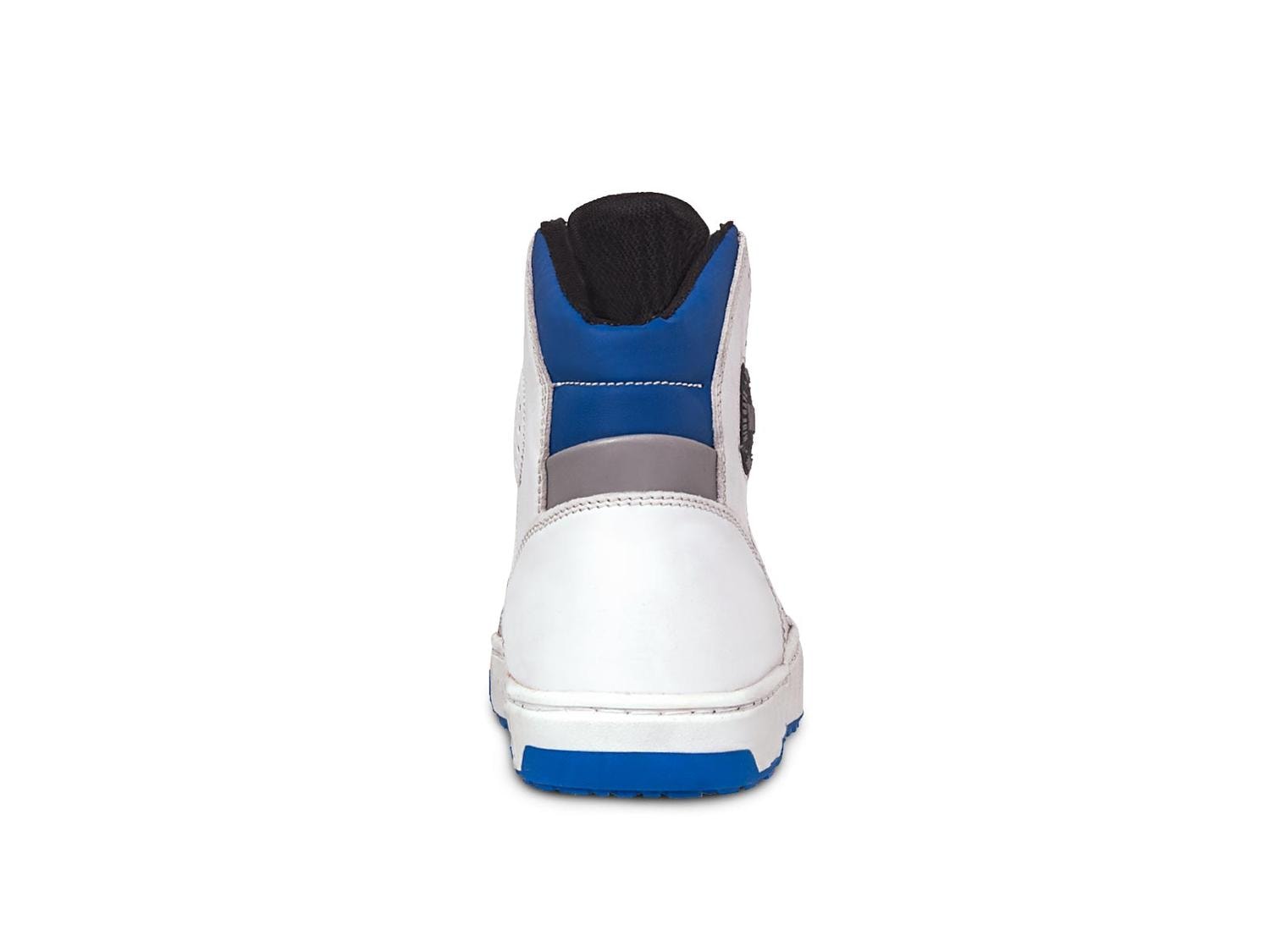 Tenis Motociclista Hombre Botin Moto Biker Wkl 80202 Bco/Rey — imagen 6