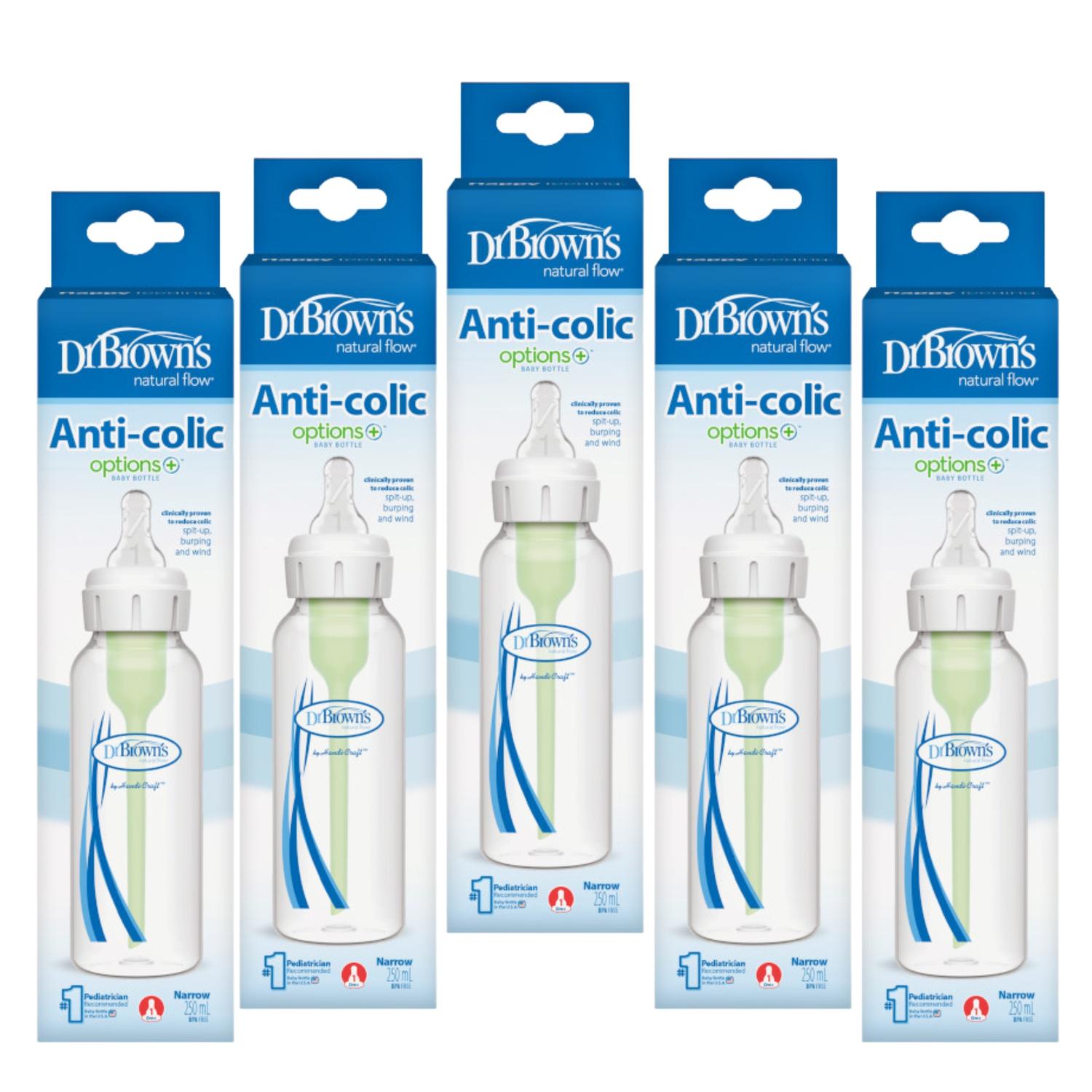 Pack 5 Biberones Dr Browns Options+ Standard Anticólicos 8oz — imagen 2