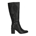 Bota Berlin Dama Casual Larga Tacón Elegantes Negro Mujer