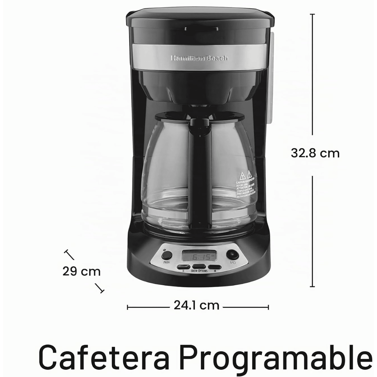 Cafetera Programable Hamilton Beach 46299 12 Tazas Negra — imagen 2