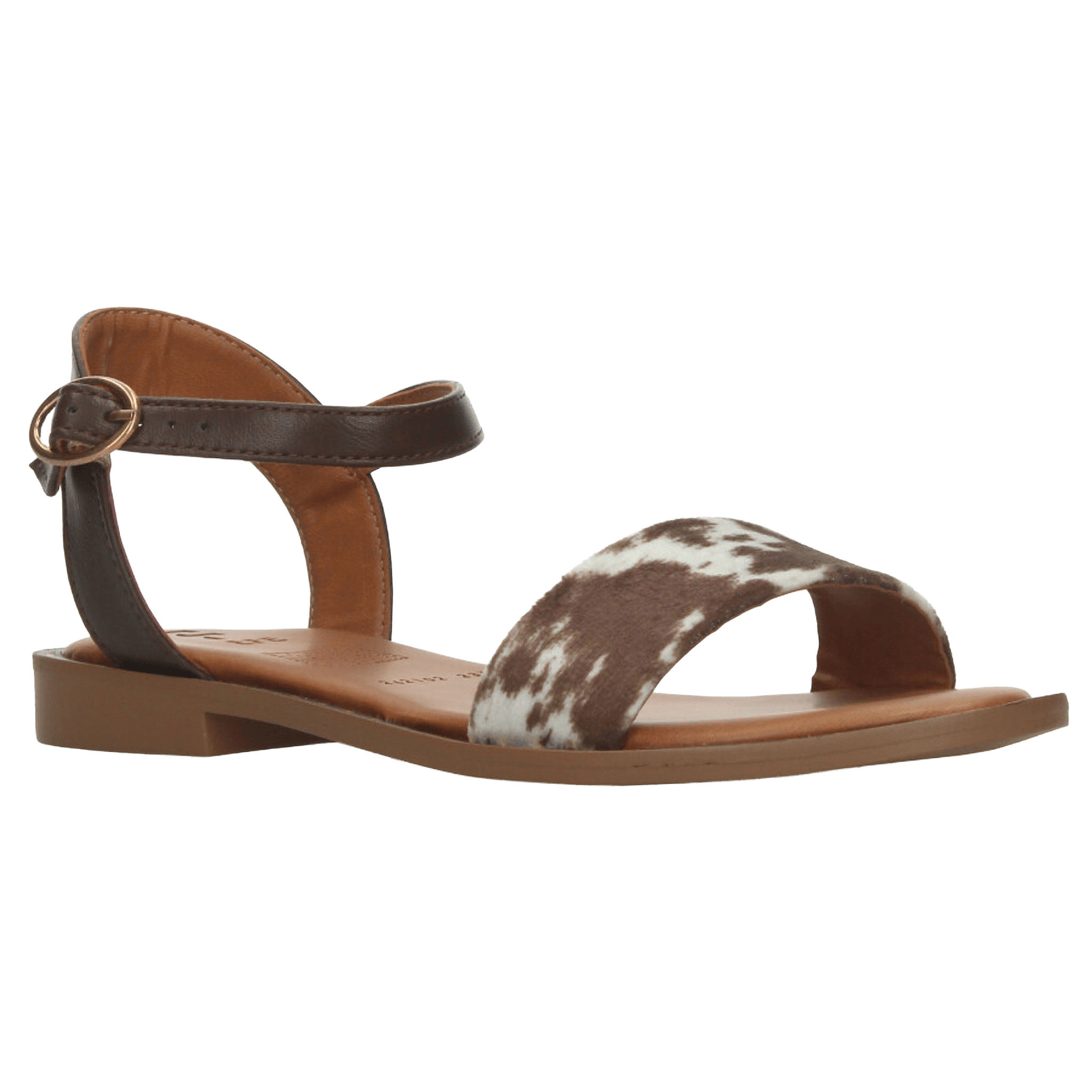 Sandalia EFE Dama Casual Animal print Hebilla Café Mujer — imagen 2
