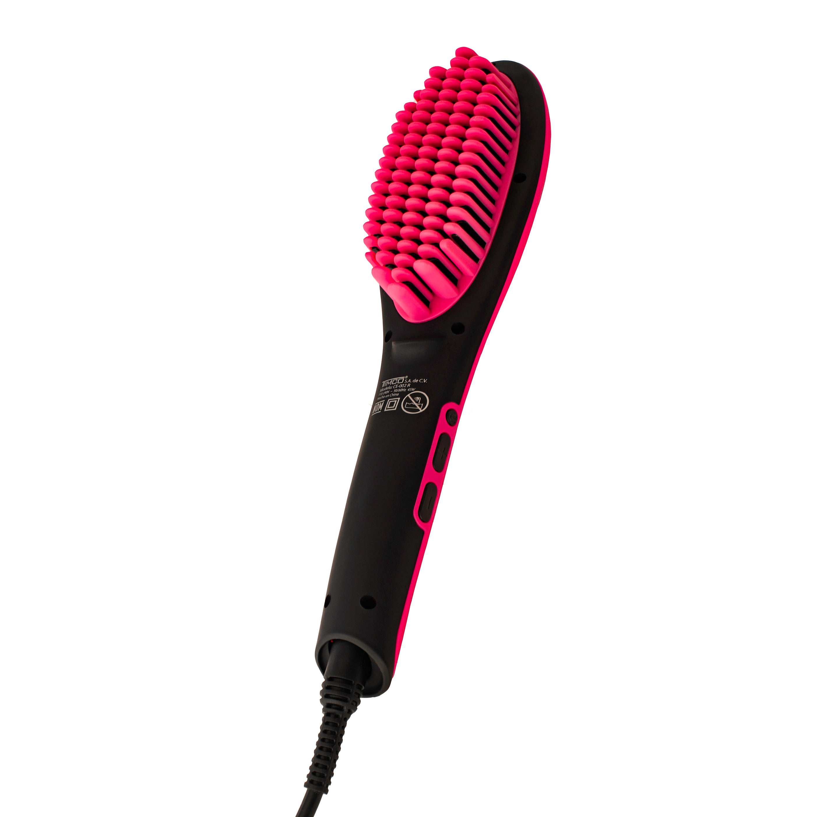 Cepillo Alaciador Electrico de Cabello Ceramica Generador De Iones Timco CE-002R — imagen 2