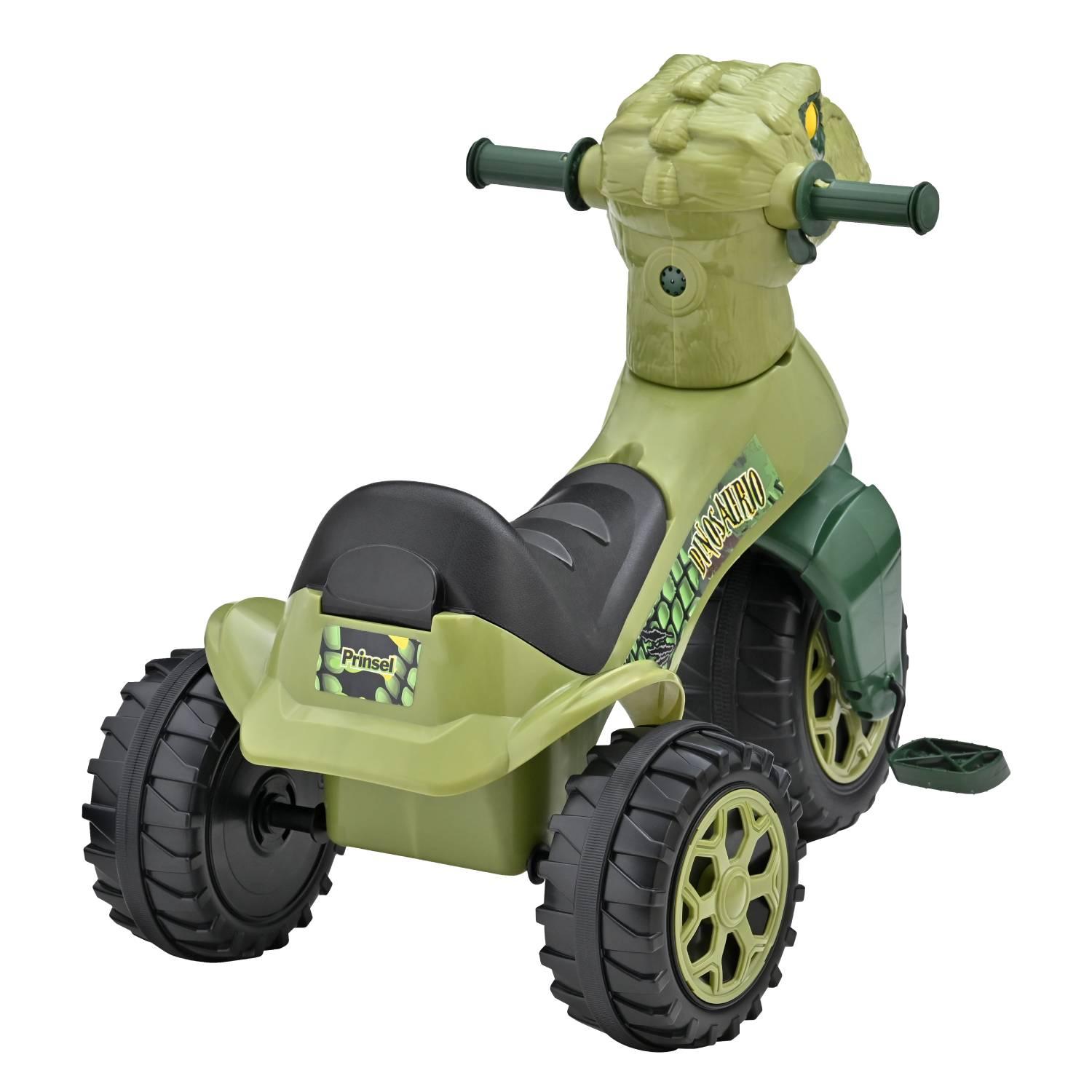 TRICICLO INFANTIL NIÑO RACER 1470 PRINSEL DINOSAURIO VERDE — imagen 3