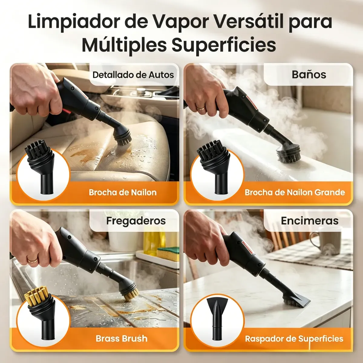 Limpiador Portátil de Vapor — imagen 7